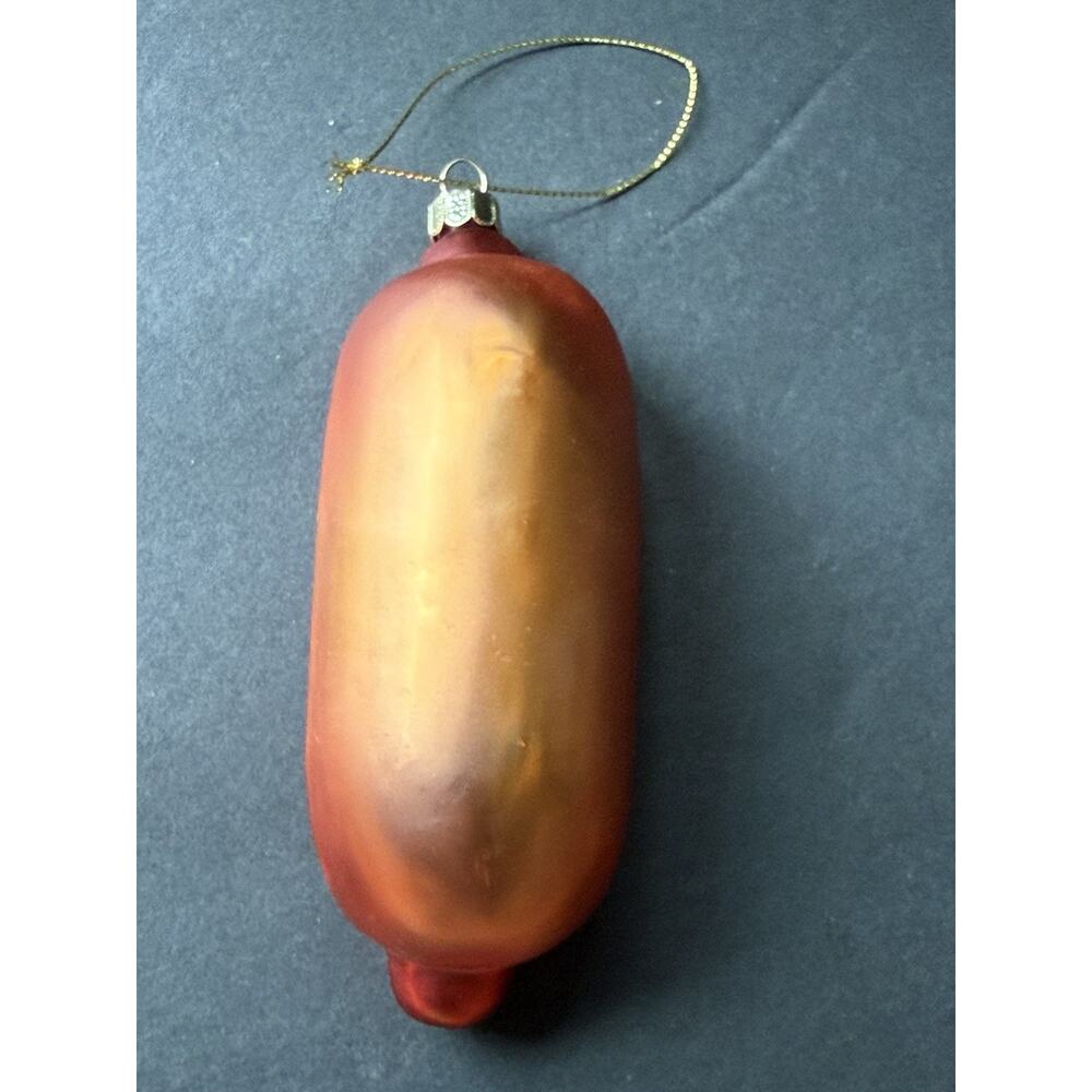 Blown Glass Hot Dog Food Ornament Whimsy Holiday Chrostmas - Picture 3 of 4